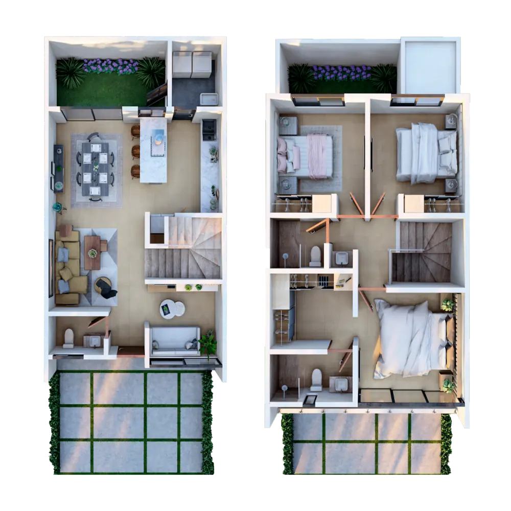 Plano modelo Roble